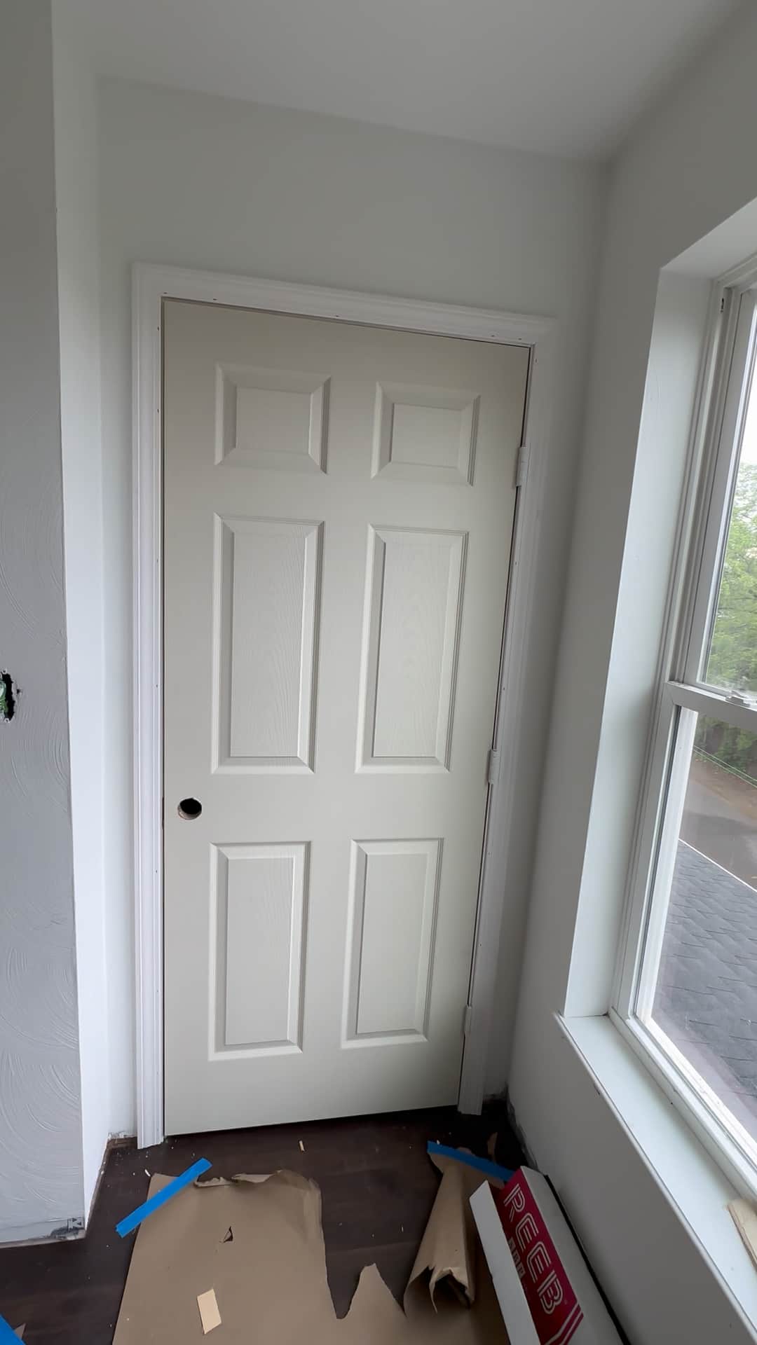 Installation of a new bedroom door in Roanoke, VA